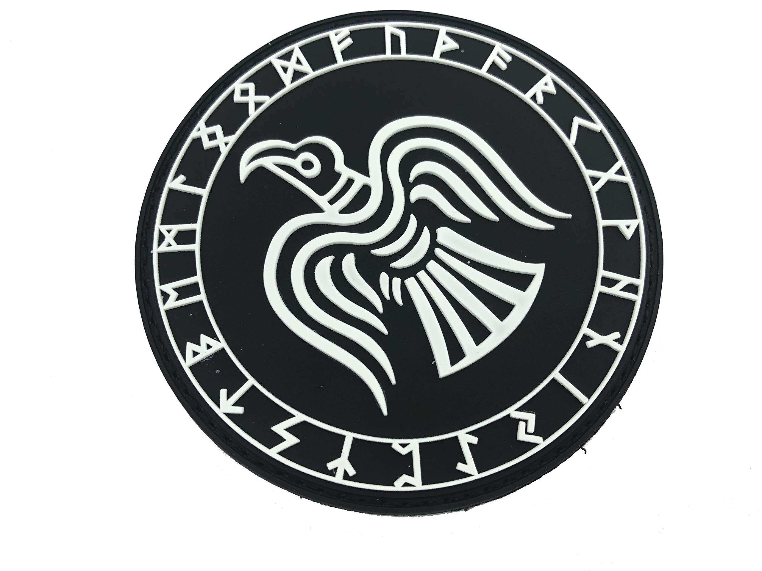 Odin's Raven Norse Rune Viking PVC Airsoft Paintball Patch