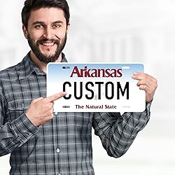Custom Arkansas License Plate, Personalized License