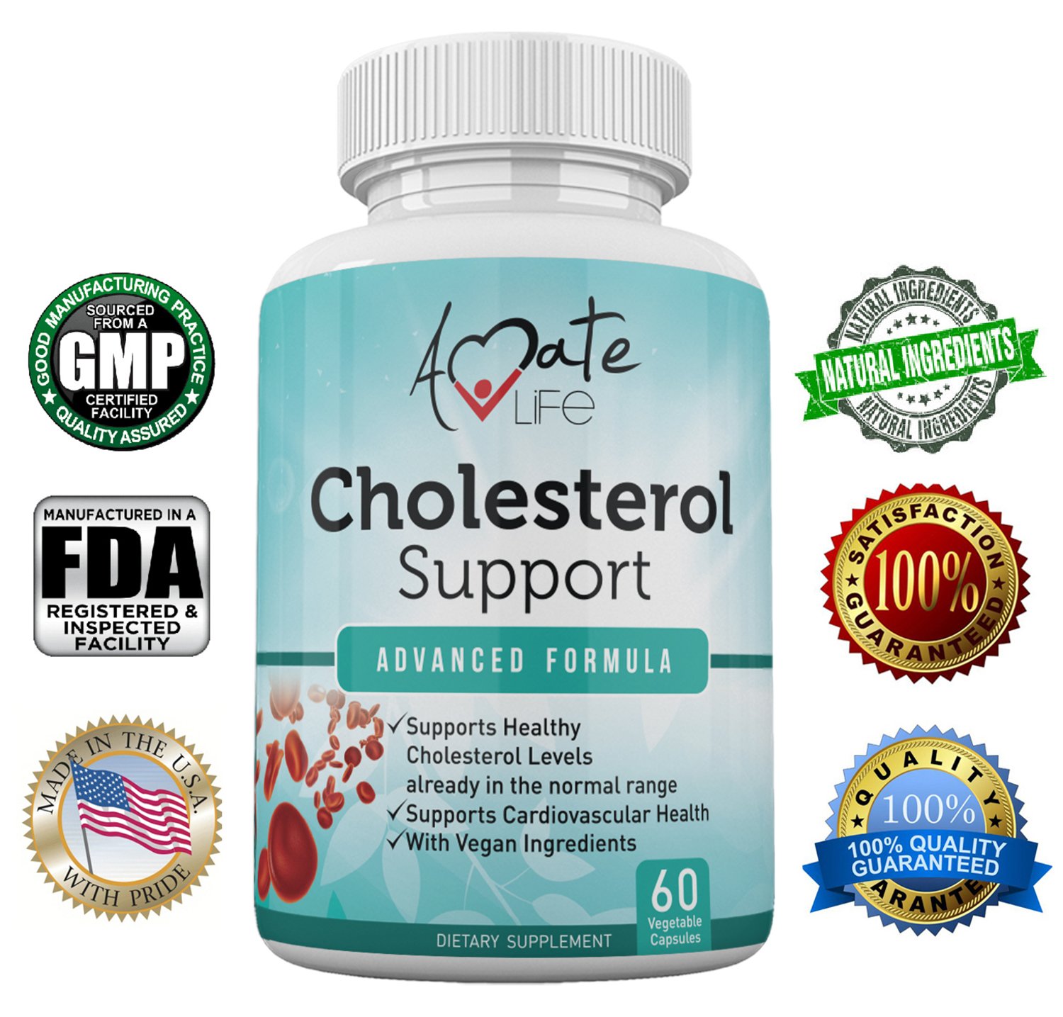 Amate Life Olive Leaf Extract Capsules 750mg Antioxidant