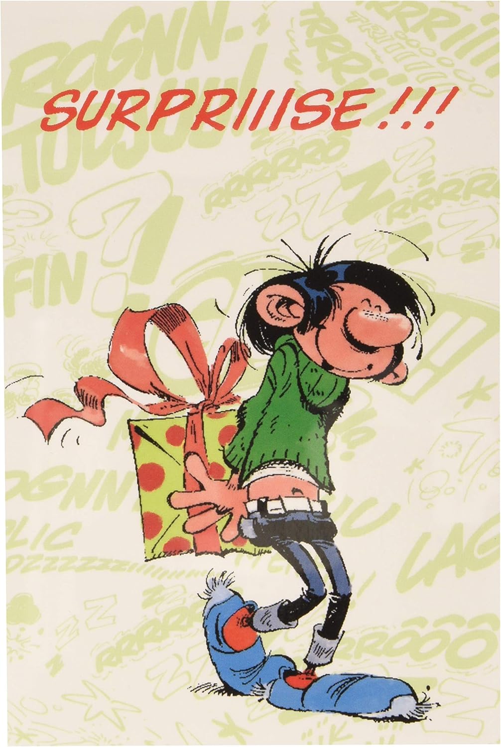 Carte Anniversaire Gaston Lagaffe Surprise Papeterie Cartes Et Papier Cartonne