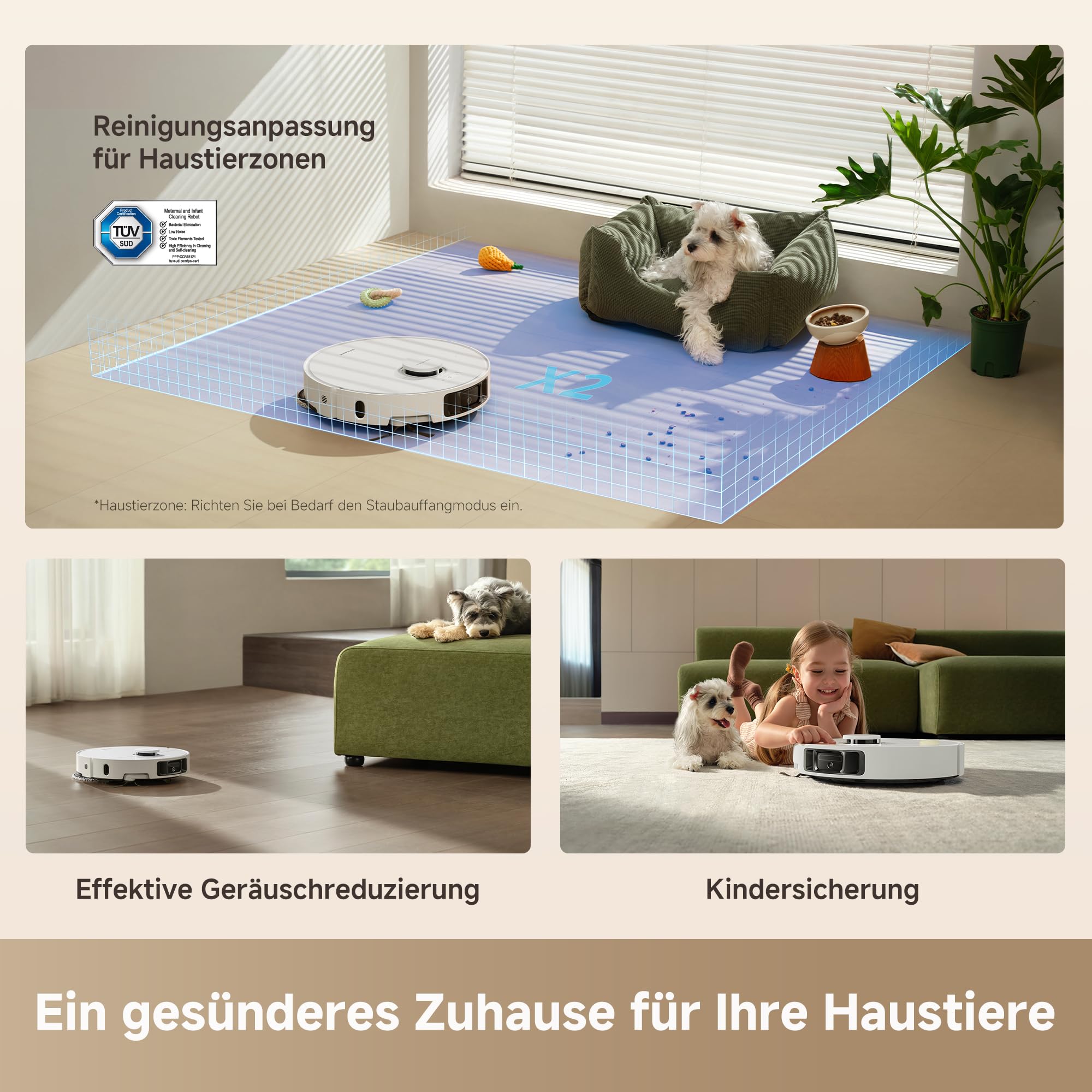 DREAME L10s Ultra Gen 3 Kit Saugroboter mit Wischfunktion mit einer Saugkraft von 25.000 Pa, Seitenbürste und Mopp ausfahrbar, selbstreinigende All-in-One-Dockingstation, Steuerung per App und Sprache 9
