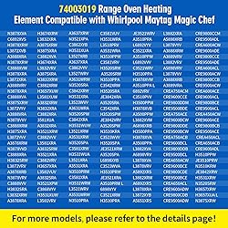 WP74003019 74003019 Range Oven Bake Element