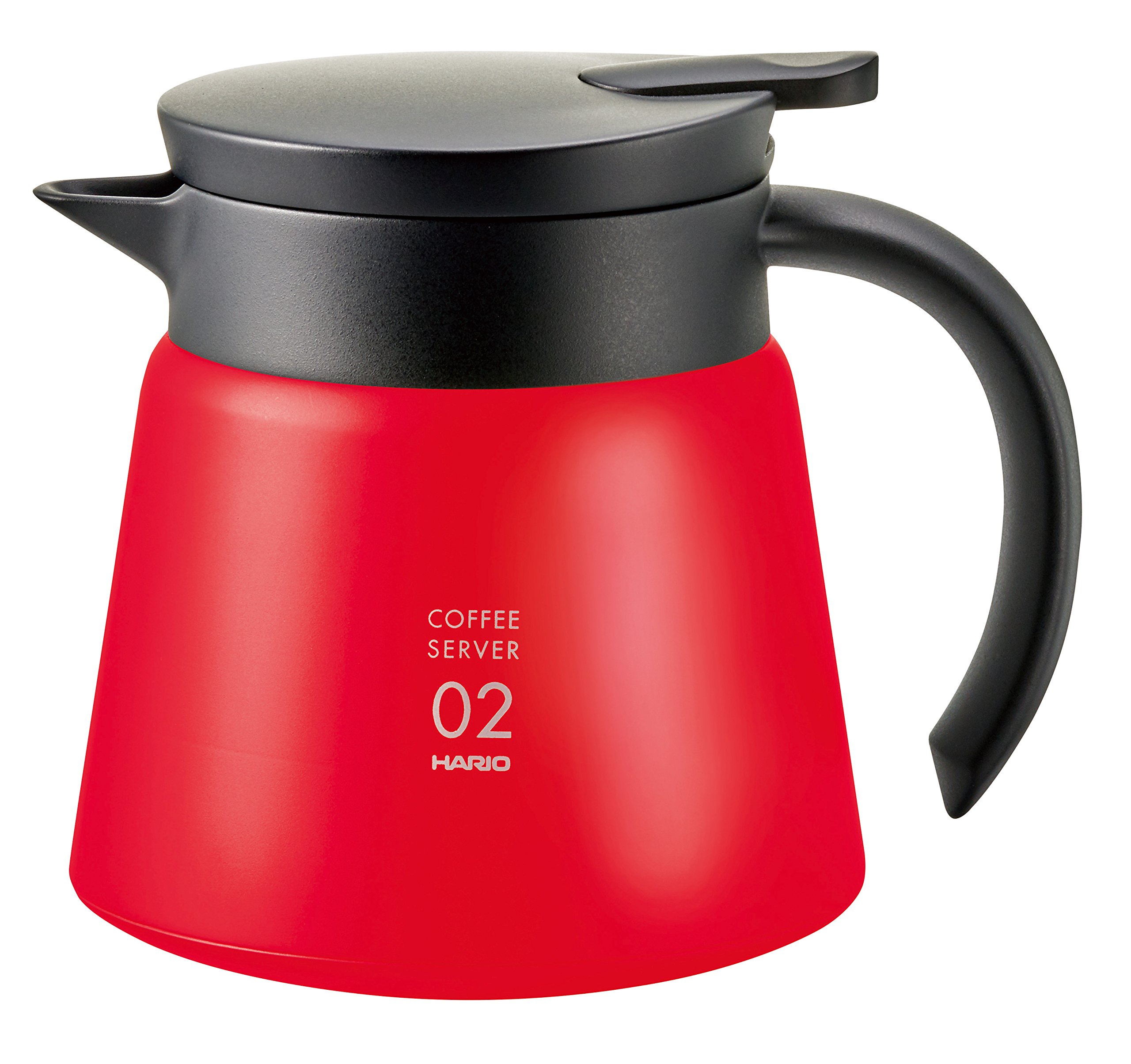 Hario VHS-60R Insulated Stainless Steel Coffee Pot, 60 W, Red, 600ml