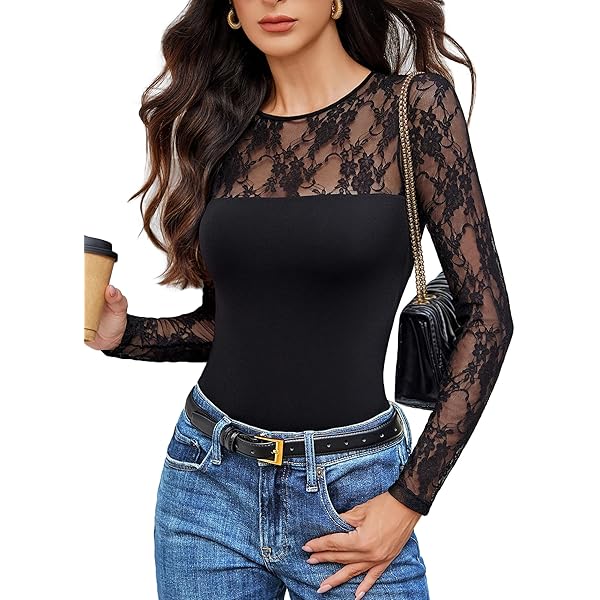 Sukiglam Damesbody met lange mouwen, opstaande kraag, V-schildpad, elegant, gebreid, bodys, tanga, shapewear, zacht, warm, casual, gestreept, jumpsuit, basic body, A-zwart, M