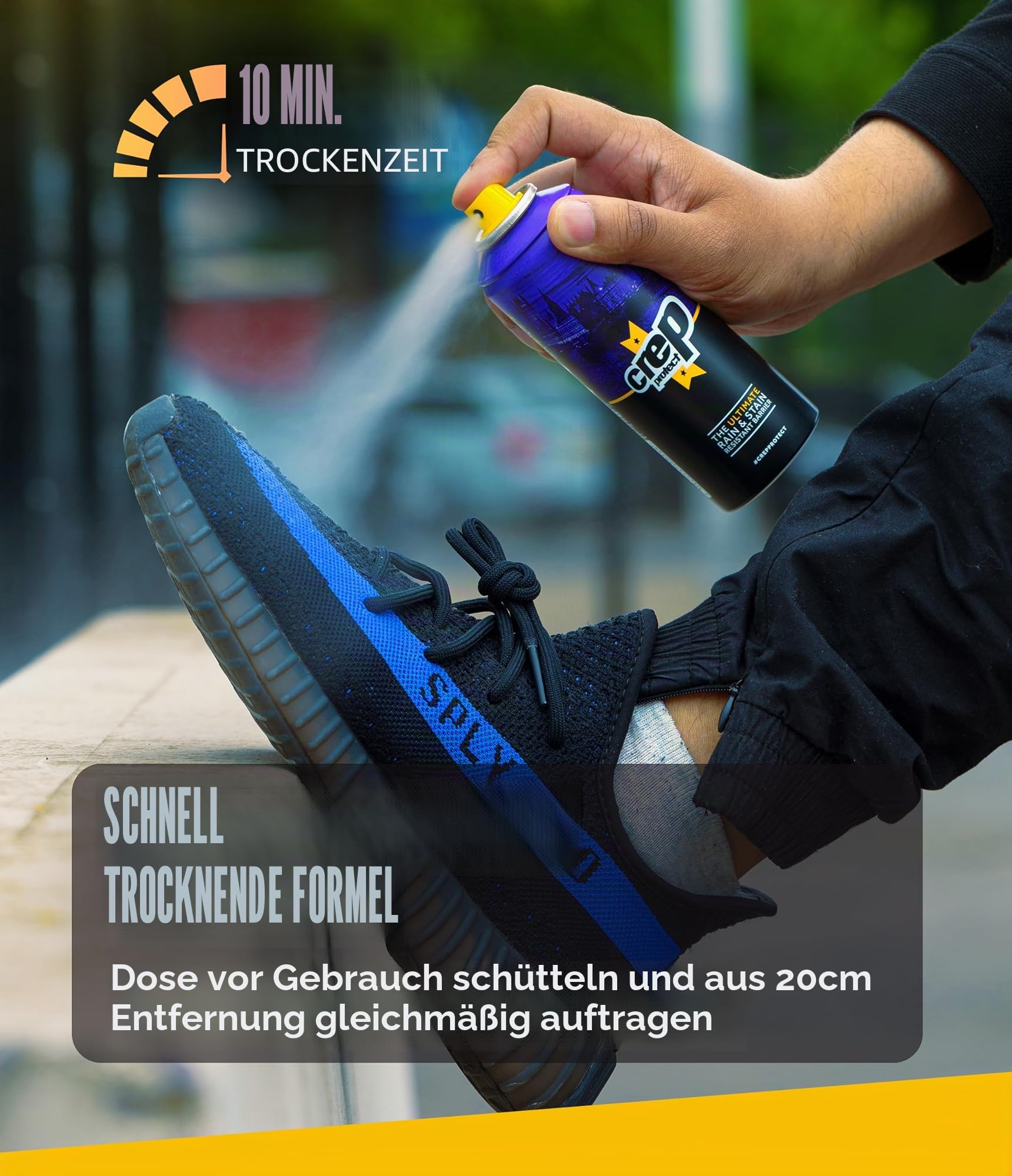Crep Protect Schuhschutzspray - 200ml Regen- & Flecken-Wasserdicht Nano-Schutz für Sneaker, Leder, Nubuk, Wildleder & Canvas. 4