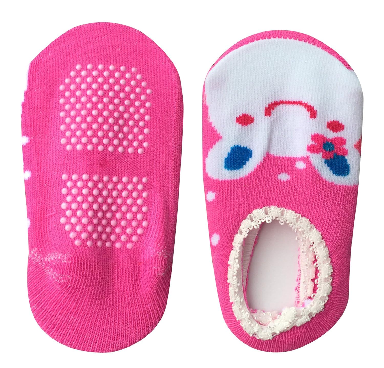 Bassion 10 Pairs Baby Socks Non Slip Newborn Infant Cute Baby Ankle