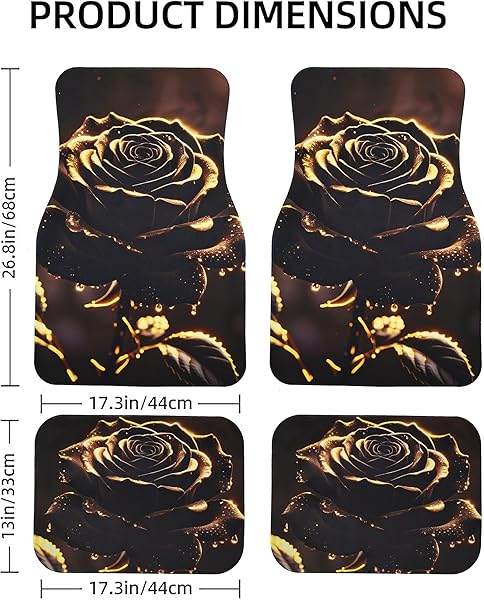 CAR FLOOR MATS NON-SLIP AUTOMOTIVE FLOOR MATS ALL-WEATHER FRONT REAR CAR FLOOR FOOT MAT SETS OF 4 PIECES FOOT MATS RUGS CARPET FOR CAR TRUCKS SUV SEDANS 《ANCESTRAL SPIRIT TOTEM》