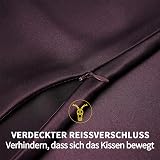 ZIMASILK 100% Mulberry Silk Pillowcase 19 Momme 40x60 Eggplant Purple view 6