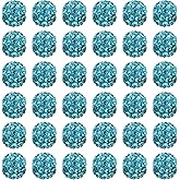 PATIKIL 8mm Rhinestone Clay Beads for Jewelry Making, 100 Pack Round Ball Polymer Clay Crystal Charm Beads for Craft Decor Necklace Chain Bracelets DIY, Blue