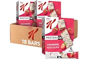 Kellogg's Special K Protein Meal Bars, 12g Protein, Meal Replacement, Strawberry (3 Boxes)