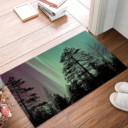 Amazon Com Onehoney Beautiful Aurora Star Tree Showdaw Door Mats