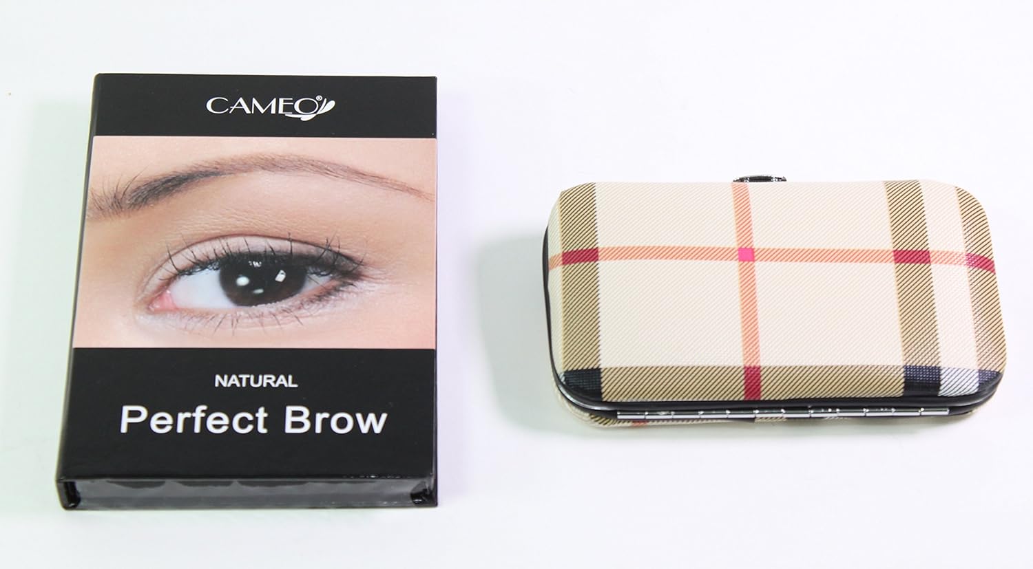 Cameo Cosmetics Natural Perfect Brow + 1 Tan Fingernail Manicure Care Case Set
