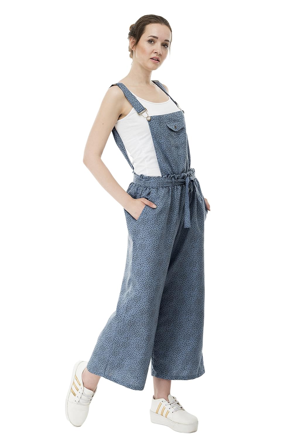 sequend premium cotton blue star printed dungaree (34)