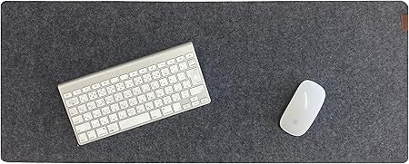 Amazon デスクマット フェルト 羊毛 吸湿性 夏 大判 厚手 グレー マウスパッド 静音 オフィス 330x0 デスクマット 文房具 オフィス用品