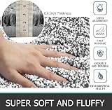 Pauwer 2-Piece Bath Rug Set Non-Slip Shaggy 50x80cm 50x60cm Dark Grey view 4