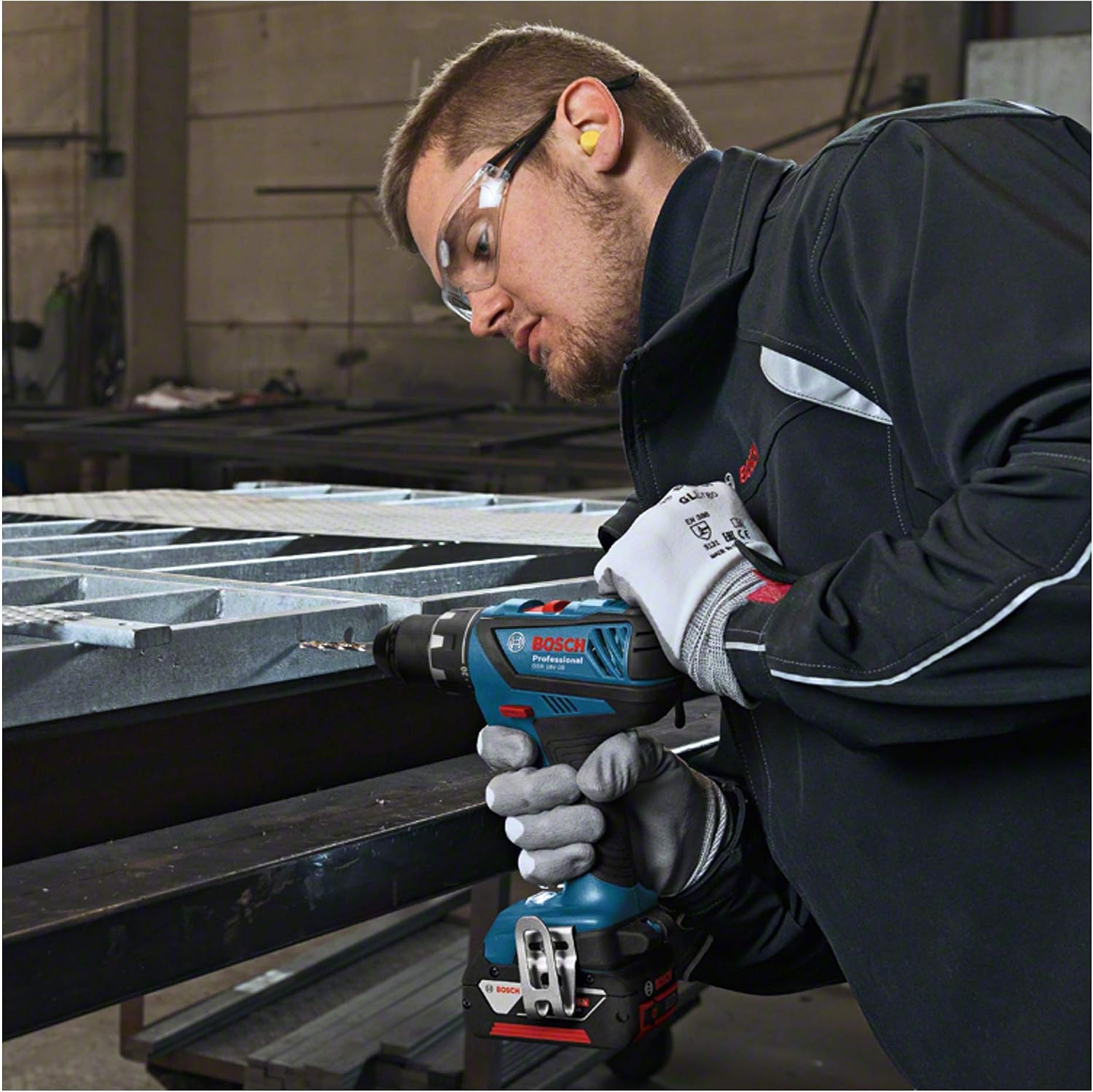 Bosch Professional 18V System Cordless Drill Driver GSR 18V-28 (max. torque (soft/hard): 28/63 Nm, without battery/charger) - Image 5