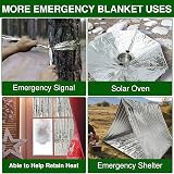HONYAO Emergency Blanket 3pcs 210x160cm Foil Thermal Survival Blanket view 7