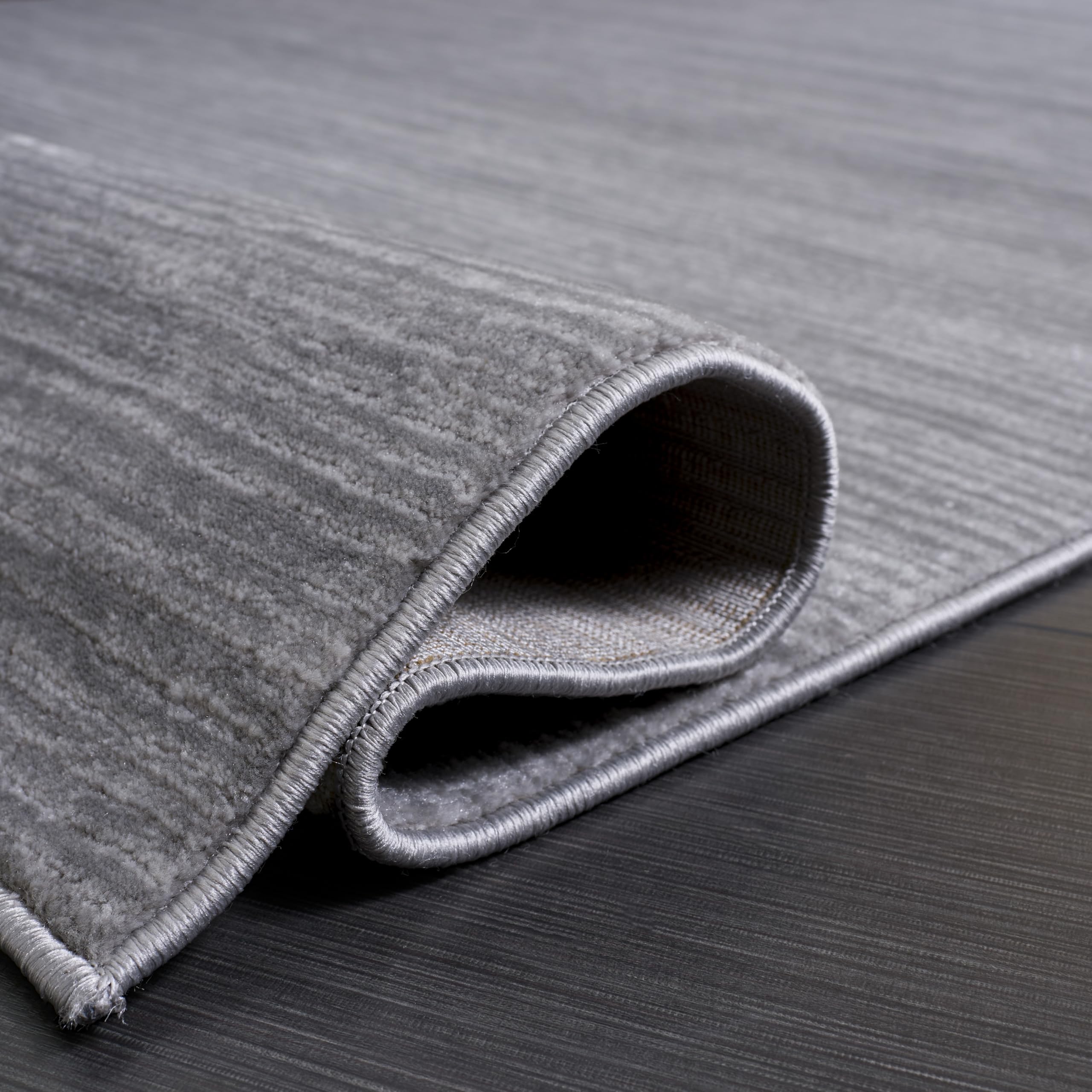 SAFAVIEH Area Rug 8x10 - Vision Collection - Large - Silver, Modern Ombre Tonal Chic Design, Non-Shedding & Easy Cleaning, Ideal for Living Room, Bedroom, Office, Dining Space (VSN606G)
