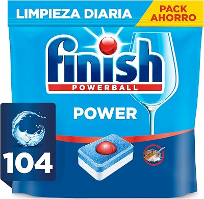 Finish Power All in One, Pastillas para el lavavajillas todo en uno - 104