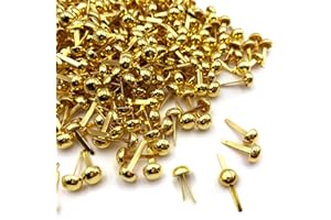 Qgond 300PCS,Brads for Paper Crafts,Brass Fasteners,Paper Fasteners,Brads Paper Fasteners,Paper Fasteners for Crafts,Fasteners for Crafts,Craft Pins,Split Pins