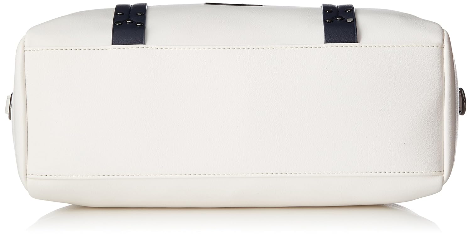 caprese kia women's satchel (white and navy) ()