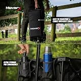 MoverX 200L Folding Trolley on Wheels, Portable Camping Cart, Black view 5