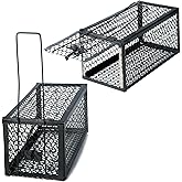 2 trampas para animales vivos para ratones y ardillas, trampa humana.