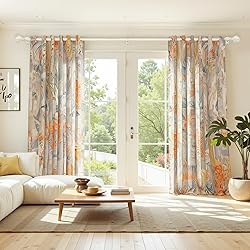 Zeerobee Wood Curtain Rods for Windows 66 to 120, 1