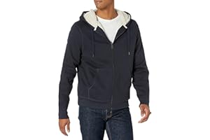 �鶹�� Essentials Mens Sherpa Lined Full-Zip Hooded Fleece Sweatshirt