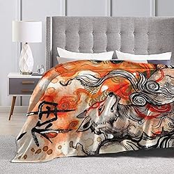 BBggyh Throw Blanket Okami Amaterasu Ultra-Soft
