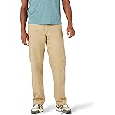 LEE Men's Total Freedom Stretch Relaxed Fit Flat Front Pant