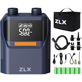 ZLX Paddle Board Electric Pump, 50PSI SUP Pump, Paddleboard Accessories | High Pressure Portable Air Pump, Auto-Off, Dual Stage Inflation &amp; Deflation, for Inflatables, Kayaks, Boats, Air Mattresses
