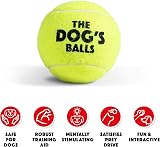 The Dog's Balls Dog Tennis Balls Yellow Medium 12-Pack High Visibility view 2