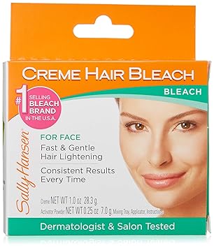 Amazon Com Sally Hansen Creme Hair Bleach For Face 6 Pack Beauty
