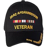 Artisan Owl Officially Licensed Iraq Afghanistan Veteran Embroidered Baseball Cap Black