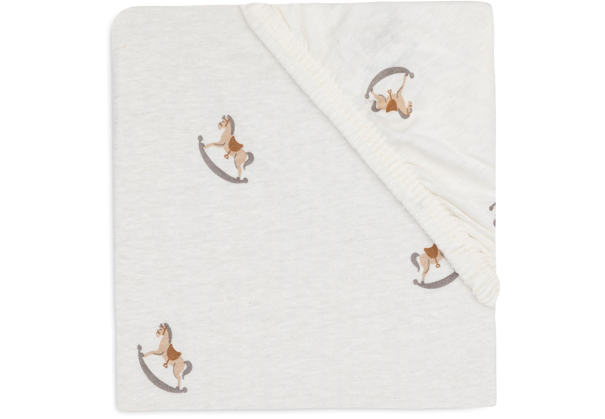 Jollein Jersey Fitted Sheet - Nostalgic Ride - 70/75 x 140/150 cm - 100% Cotton - Fitted Sheet - Oeko-Tex Certified