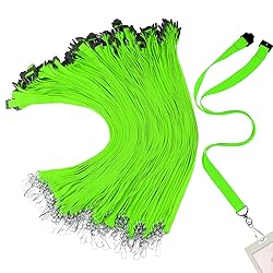 Patelai 120 Pcs Breakaway Lanyards with J Hook Bulk