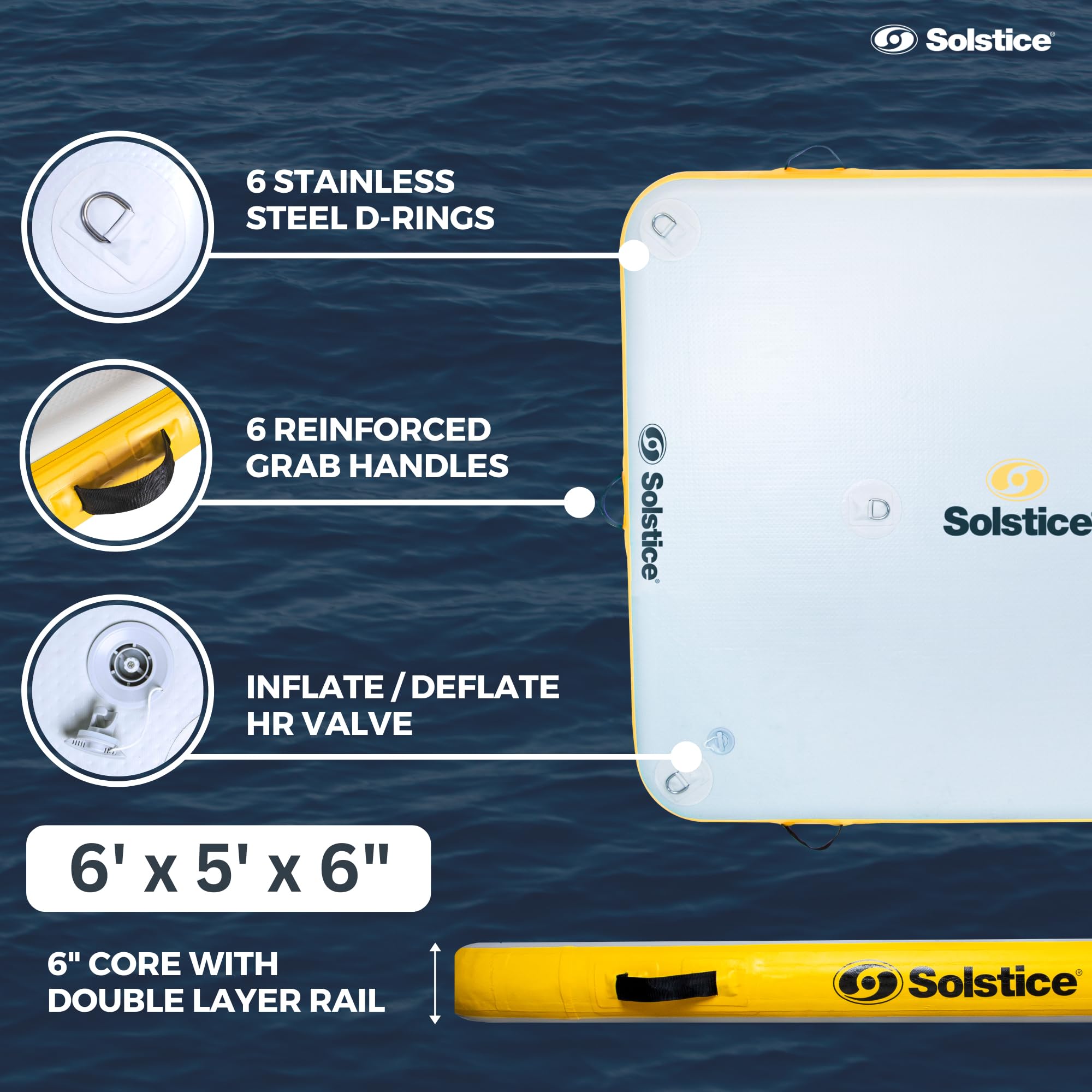Mua SOLSTICE 5-Person Classic Inflatable Dock, Floating Water Raft ...