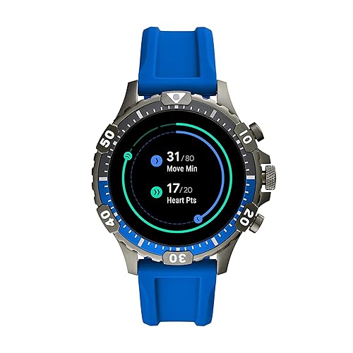 Fossil Unisex 46MM Gen Garrett HR Heart Rate Stainless Steel and