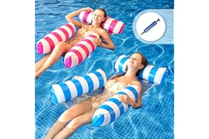 YEAHGO Pool Floats Adult Size Water Hammock Floats for Swimming Pool Chair Floats Inflatable Pool Floats Pool Hammock Floats for Adults Pool Lounge Floating Chair for Pool Beach Ocean Lake