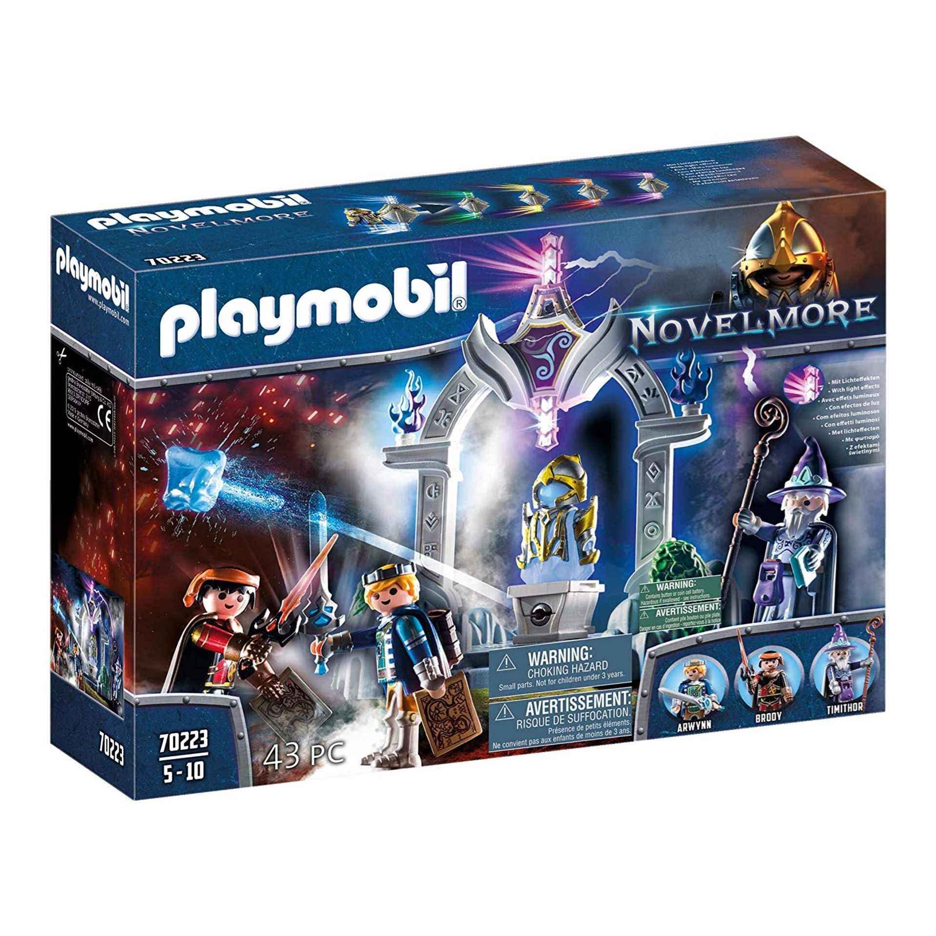 Playmobil 70223 Novelmore Knights Temple of Time with Invincibus and LED Sword, Medieval Castle and Knights’ Toy, Fun Imaginative Role-Play, Playset Suitable for Children Ages 5+