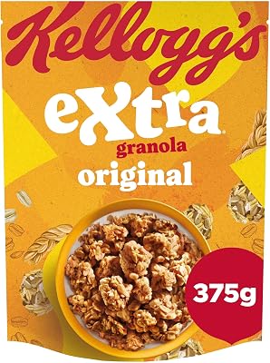 Granola Extra Original | Cereali per la colazione | Naturalmente ricco di fibre| Confezione singola da 375g