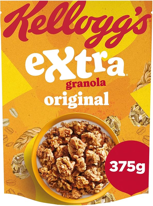 Granola Extra Original | Cereali per la colazione | Naturalmente ricco di fibre| Confezione singola da 375g