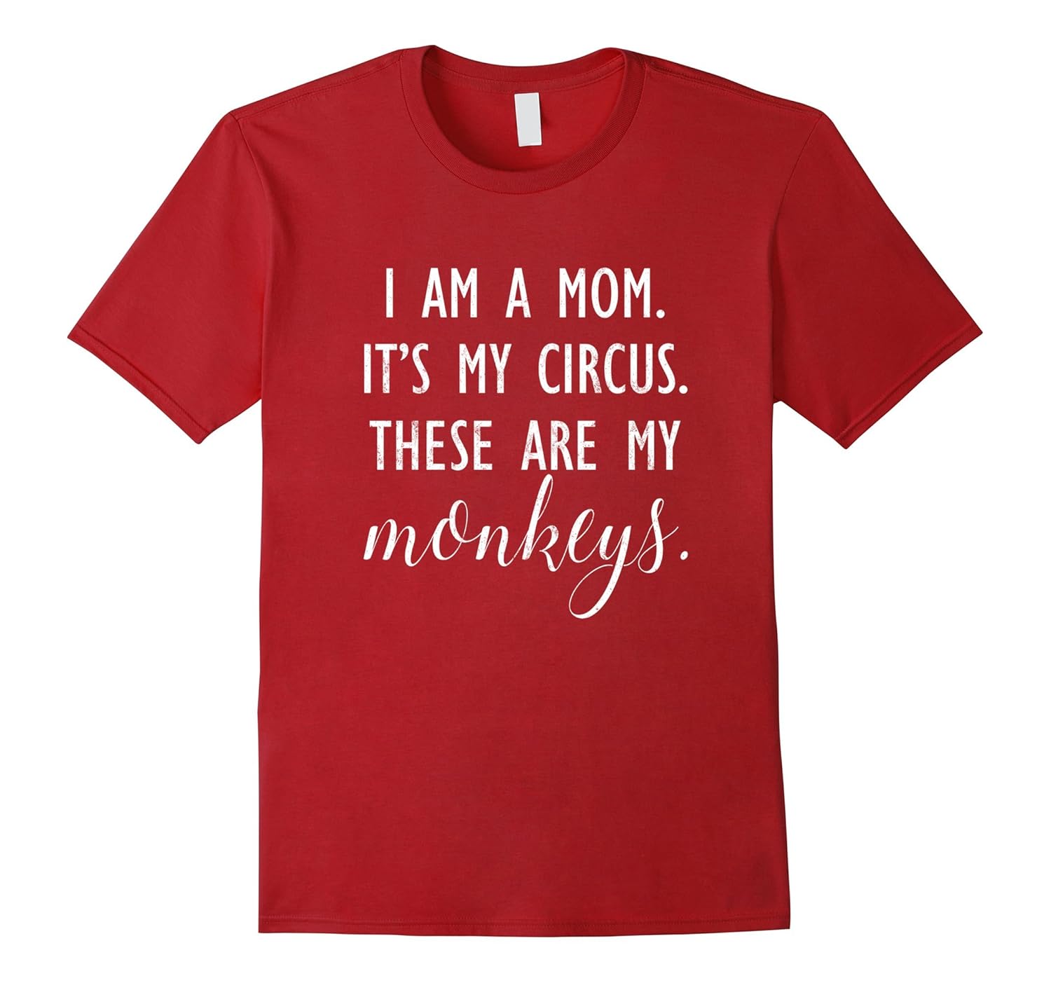 Womens Circus Monkeys Family Cranberry-tovacu