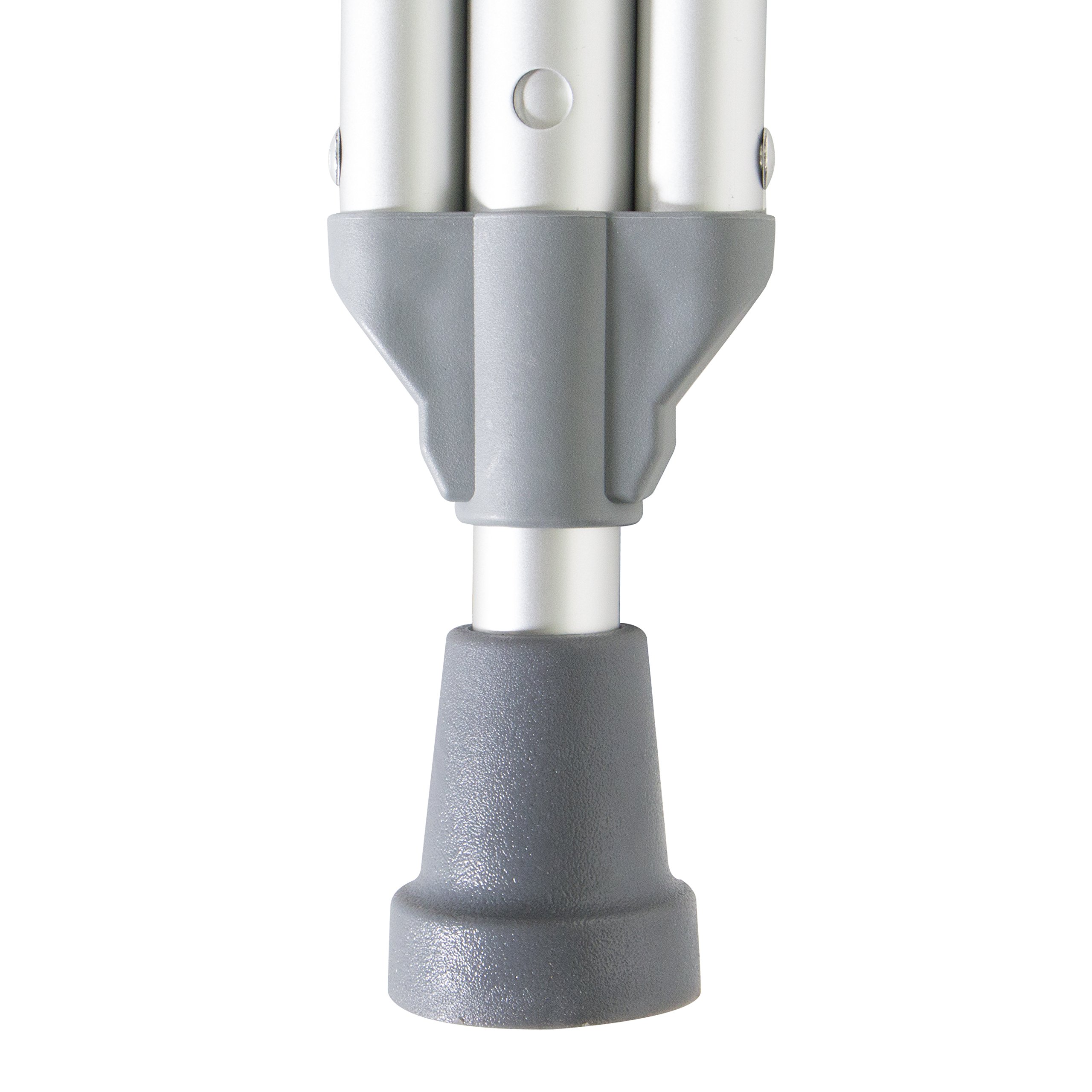 PCP Aluminum Crutches, Push Button Adjustable Height, Lightweight, 1 Pair, Kids Child Size (4'0