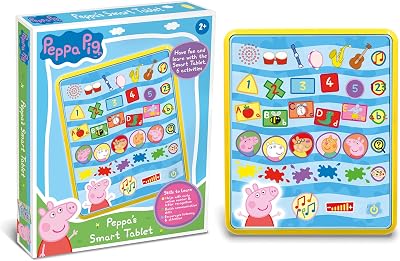 Peppa Pig Smart Tablet Toy for Kids 2+ Years Interactive Learning 6 Activities