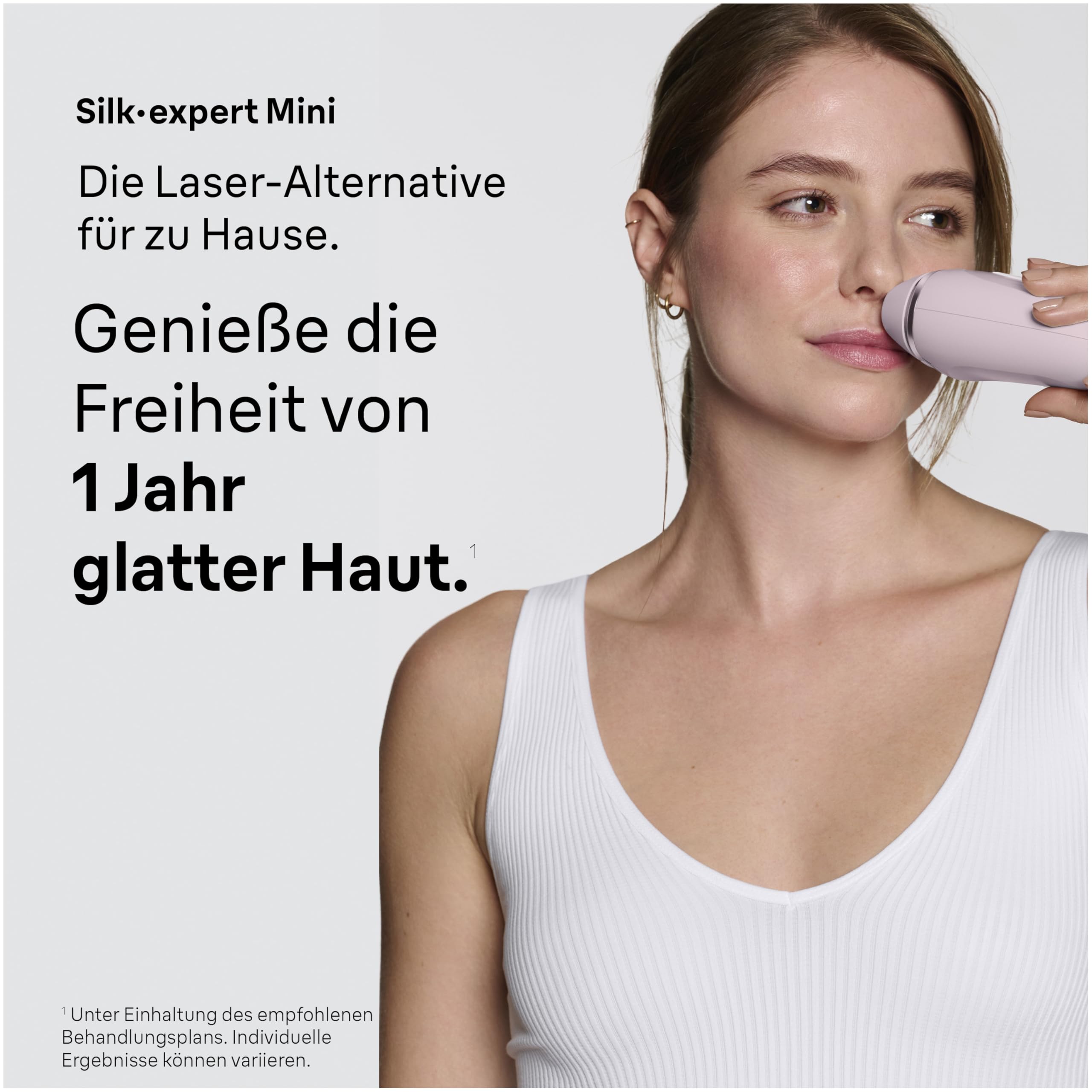 Braun Smart IPL Geräte Haarentfernung Silk·expert Mini — Dauerhafte Laser Haarentfernung für Zuhause, Designed in Germany — Inkl. Etui, Gesichtstrimmer und Gillette Venus Rasierer — PL1112, Rosa 2