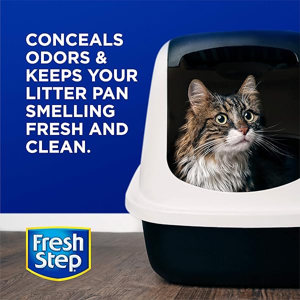 FRESH STEP CAT LITTER CRYSTALS DEODORIZER, NON TOXIC ODOR NEUTRALIZING CRYSTALS FOR LITTER BOXES THAT HELP CONTROL SMELLS AND KEEP HOME AREAS FRESH, SUMMER BREEZE SCENT, 70 OUNCE