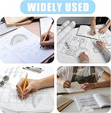 MEKEET 10PCS Helix Protractor 180 Degree Set 4 Inches Clear Plastic Protractor view 5