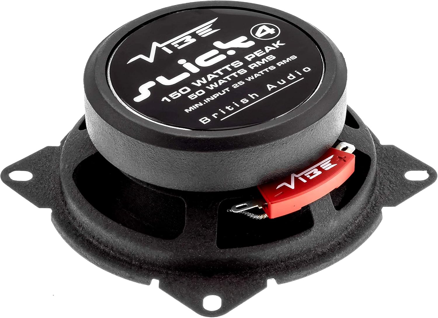 VIBE Slick 4” Coaxial speaker - 50/150 W (RMS/MAX) SLICK4-V7, Black, 4" - Image 3